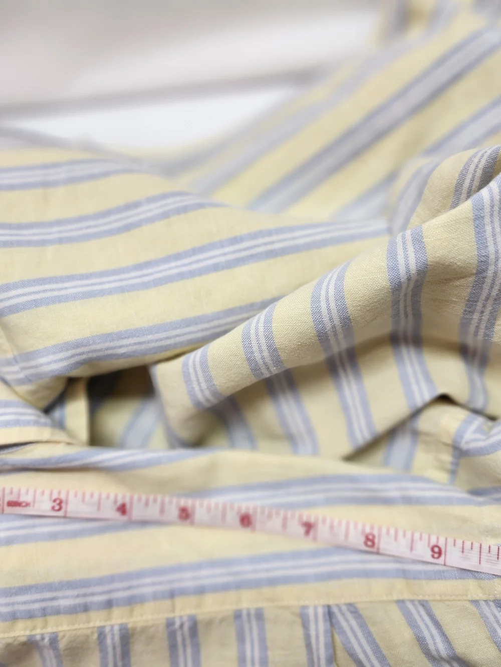 Banana Republic Linen Blend Shirt Men L Button Up Striped Resort Office Seesleev
